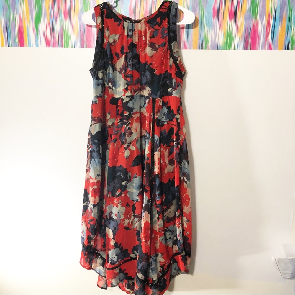 Taylor Floral Hanky Hem Dress